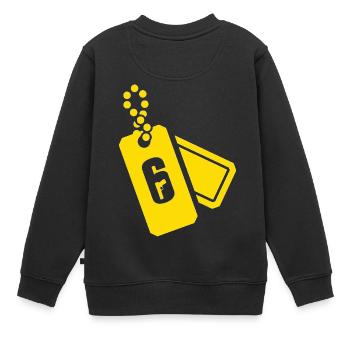 Rainbow Six Sitz, Pro League, Renown Icon - Kinder Premium Organic Sweatshirt - Schwarz - Hinten - AI Model Kid Female (0cm)