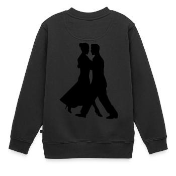 Walzer Tant Duo - Kinder Premium Organic Sweatshirt - Schwarz - Hinten - AI Model Kid Female (0cm)