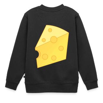 fromage - Sweat Premium enfant bio - noir - Dos - AI Model Kid Female (0cm)