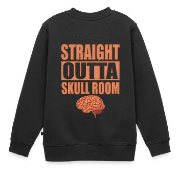 Straight Outta Skull T-shirt Chambre - Sweat Premium enfant bio - noir - Dos - AI Model Kid Female (0cm)