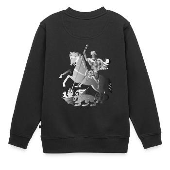 glisser 177 - Sweat Premium enfant bio - noir - Dos - AI Model Kid Female (0cm)