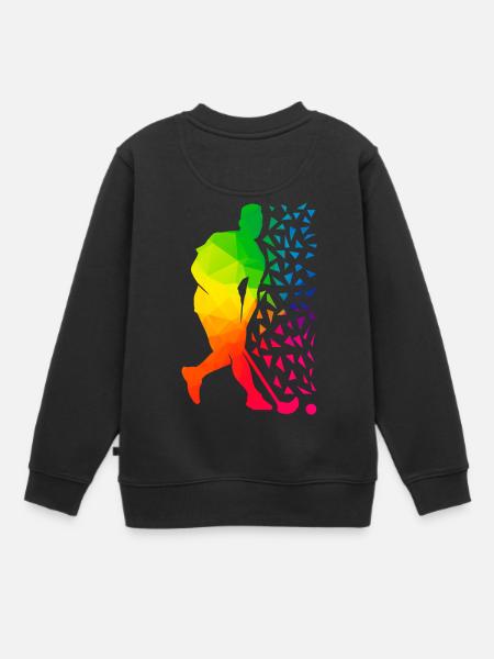 Floorball - Kinder Premium Organic Sweatshirt - Schwarz