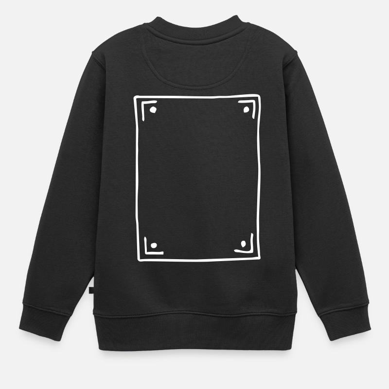 Rahmen - Kinder Premium Organic Sweatshirt - Schwarz