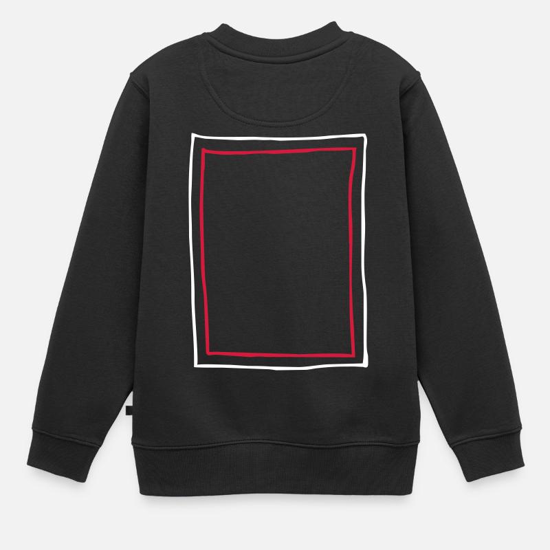 Rahmen Bilderrahmen - Kinder Premium Organic Sweatshirt - Schwarz