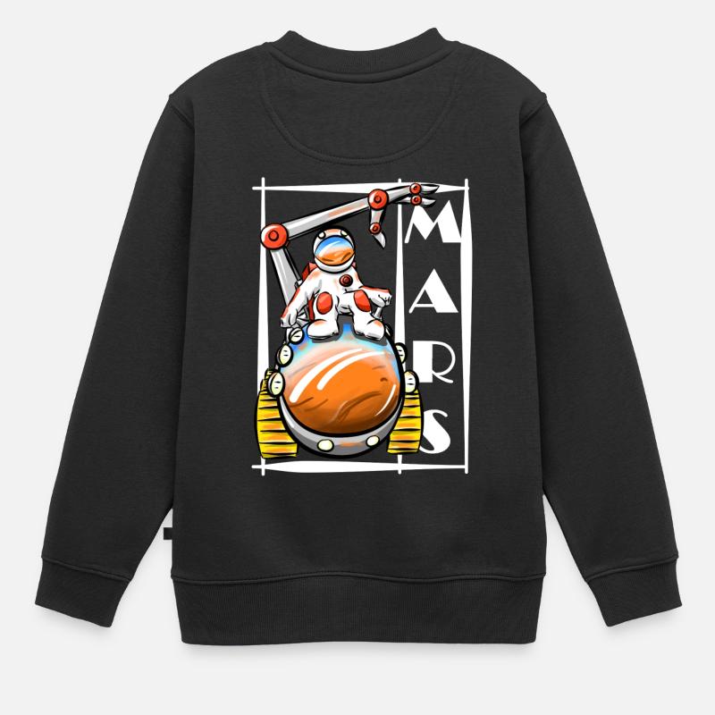 Mars - Kinder Premium Organic Sweatshirt - Schwarz