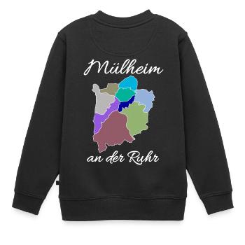 Mülheim an der Ruhr - Sweat Premium enfant bio - noir - Dos - AI Model Kid Female (0cm)