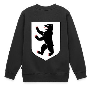 Armoiries de l'ours de Berlin - Sweat Premium enfant bio - noir - Dos - AI Model Kid Female (0cm)