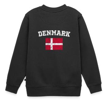 Dane Flag Shirt - Vintage Czech Republic T-Shirt - Kids Premium Organic Sweatshirt - black - Back - AI Model Kid Female (0cm)