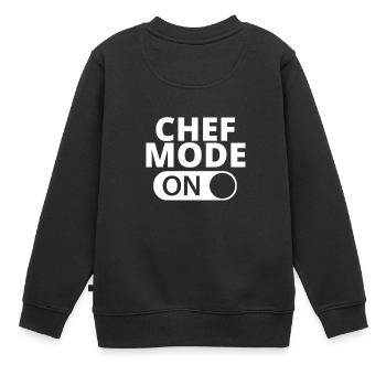 MODE SUR CHEF - Sweat Premium enfant bio - noir - Dos - AI Model Kid Female (0cm)