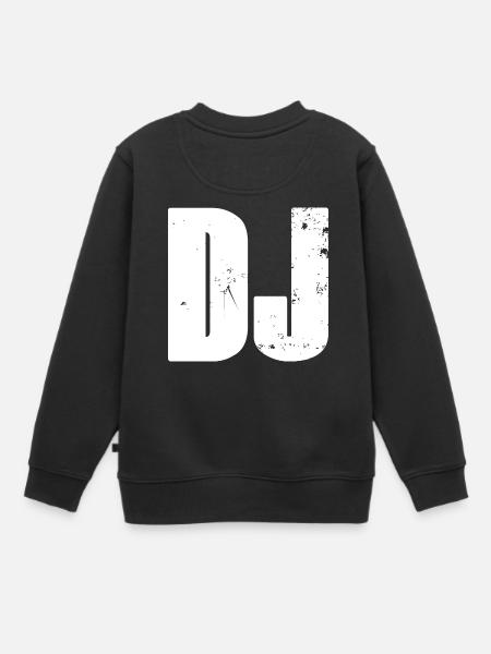DJ - Kinder Premium Organic Sweatshirt - Schwarz
