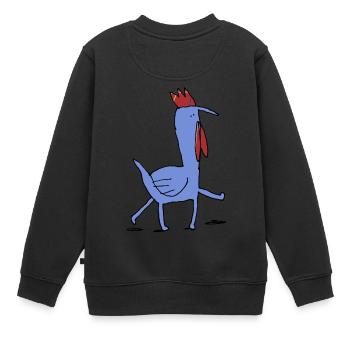 Hybrid chicken 001 - Kids Premium Organic Sweatshirt - black - Back - AI Model Kid Female (0cm)