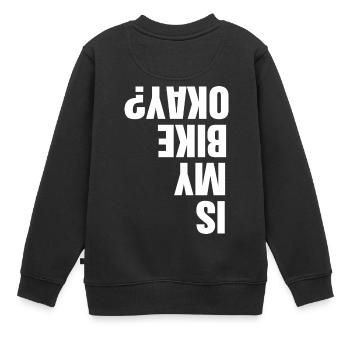 Mon vélo d'accord? Vélo roue VTT - Sweat Premium enfant bio - noir - Dos - AI Model Kid Female (0cm)