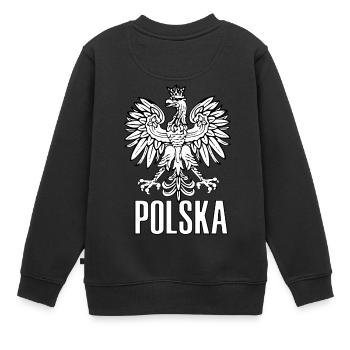 Polska Eagle - Sweat Premium enfant bio - noir - Dos - AI Model Kid Female (0cm)