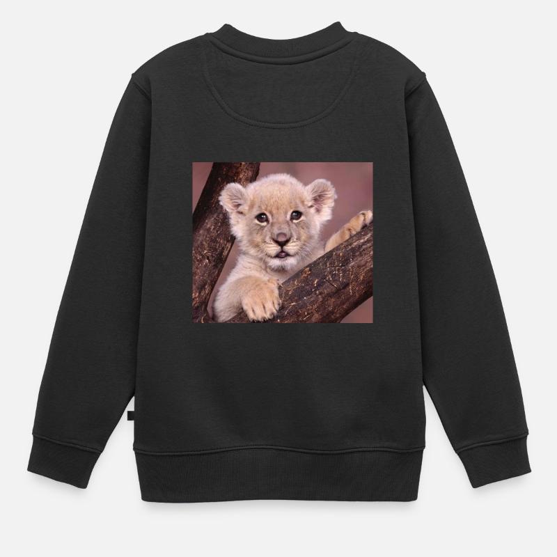 LIONCEAU - Sweat Premium enfant bio - noir