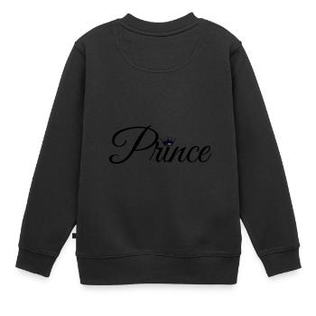 Prince - Sweat Premium enfant bio - noir - Dos - AI Model Kid Female (0cm)