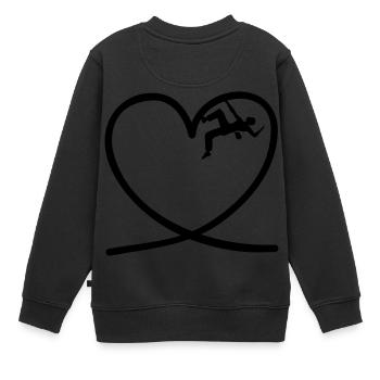 I love climbing - Sweat Premium enfant bio - noir - Dos - AI Model Kid Female (0cm)