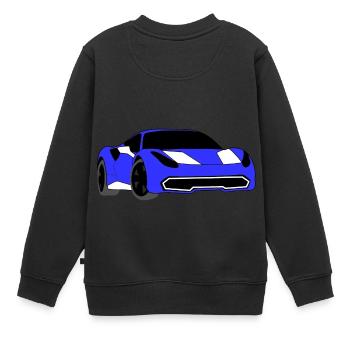 Auto Sportwagen - Kinder Premium Organic Sweatshirt - Schwarz - Hinten - AI Model Kid Female (0cm)