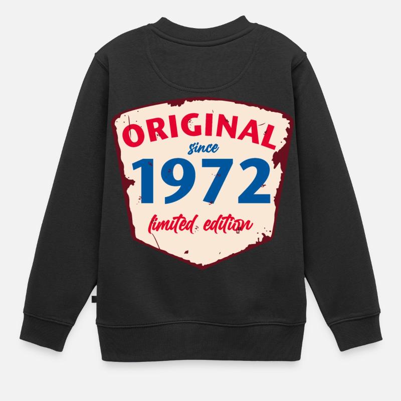 1972 Blechschild - édition citronnée - Millésime - Sweat Premium enfant bio - noir