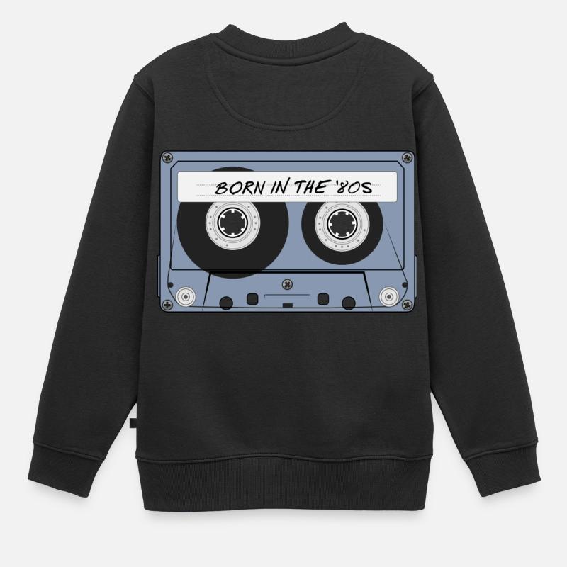 né dans les années 80 - Sweat Premium enfant bio - noir