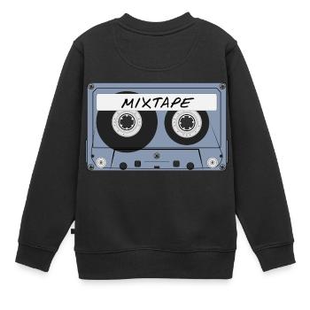 MiXtape - Kids Premium Organic Sweatshirt - black - Back - AI Model Kid Female (0cm)