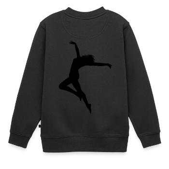 danseur - Sweat Premium enfant bio - noir - Dos - AI Model Kid Female (0cm)