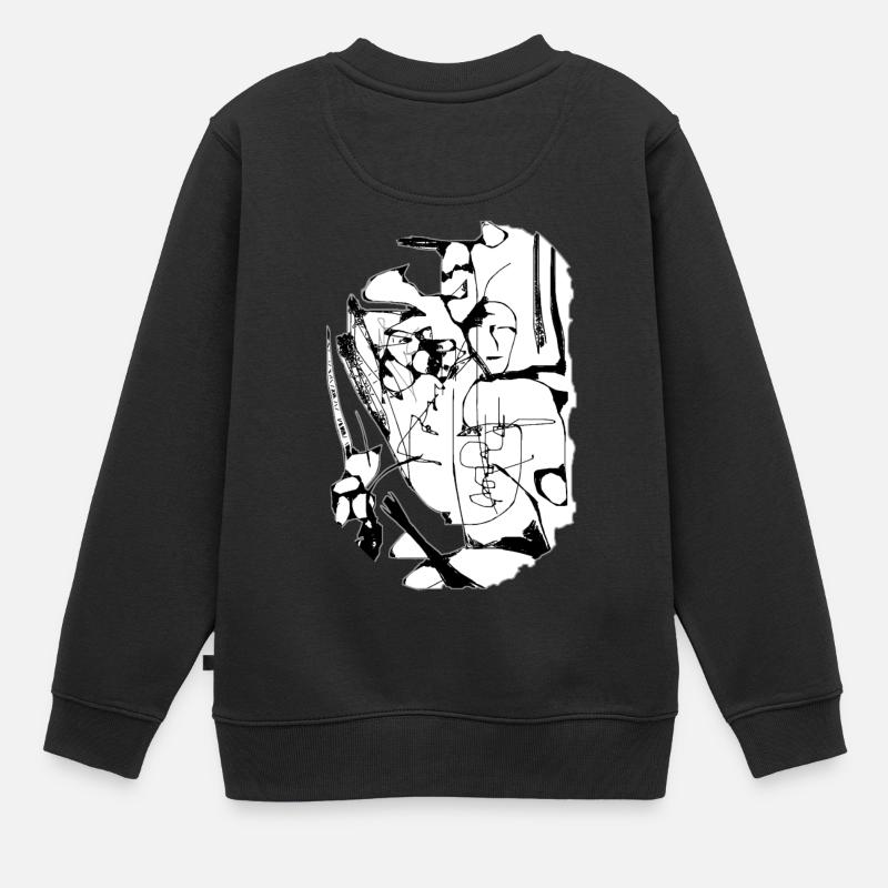 Freiheit der Interpretation - Kinder Premium Organic Sweatshirt - Schwarz