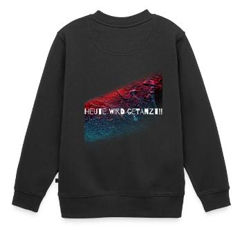 Aujourd’hui on danse,discothèque,danse,cadeau - Sweat Premium enfant bio - noir - Dos - AI Model Kid Female (0cm)