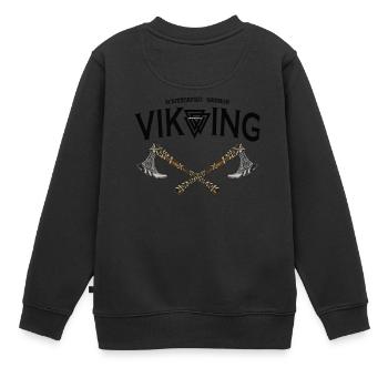 Viking - Sweat Premium enfant bio - noir - Dos - AI Model Kid Female (0cm)