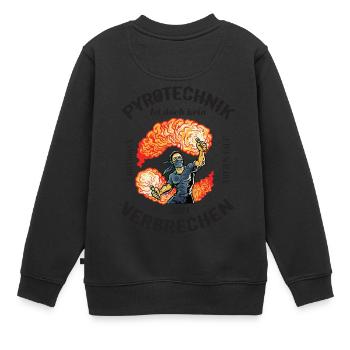 Pyrotechnics are not a crime - Kids Premium Organic Sweatshirt - black - Back - AI Model Kid Female (0cm)