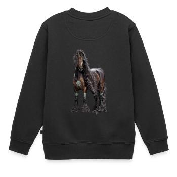Celtic Spirit - Sweat Premium enfant bio - noir - Dos - AI Model Kid Female (0cm)