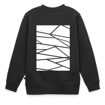 Humming - Kinder Premium Organic Sweatshirt - Schwarz - Hinten - AI Model Kid Female (0cm)