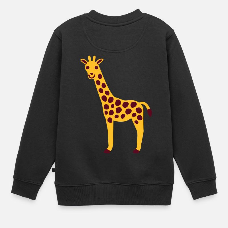 Giraffa - Sweat Premium enfant bio - noir
