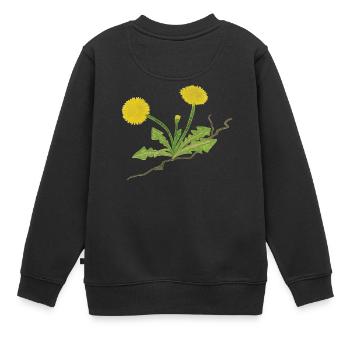 Löwenzahn Feminismus - Kinder Premium Organic Sweatshirt - Schwarz - Hinten - AI Model Kid Female (0cm)