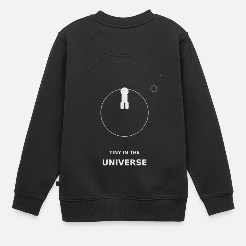 Tiny in the Universe - Kinder Premium Organic Sweatshirt - Schwarz