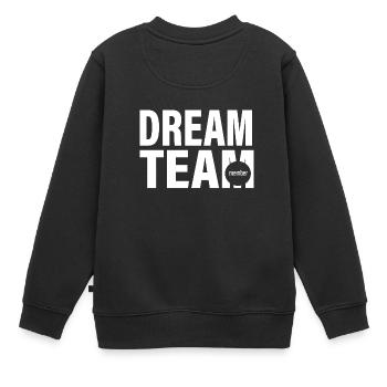Équipe de rêve - Sweat Premium enfant bio - noir - Dos - AI Model Kid Female (0cm)