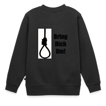 kill you - Kids Premium Organic Sweatshirt - black - Back - AI Model Kid Female (0cm)
