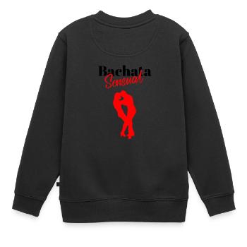 Bachata Sensual Gift Dance Danse Latinos Latina Kiz - Sweat Premium enfant bio - noir - Dos - AI Model Kid Female (0cm)