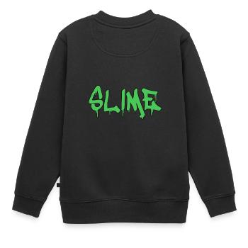Slime mucus - Sweat Premium enfant bio - noir - Dos - AI Model Kid Female (0cm)