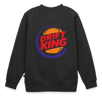dérive - Sweat Premium enfant bio - noir - Dos - AI Model Kid Female (0cm)