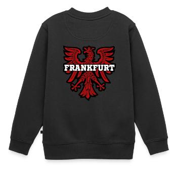 Francfort-sur-le-Main - Sweat Premium enfant bio - noir - Dos - AI Model Kid Female (0cm)