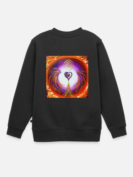Herzgel récupération de votre pouvoir - Sweat Premium enfant bio - noir