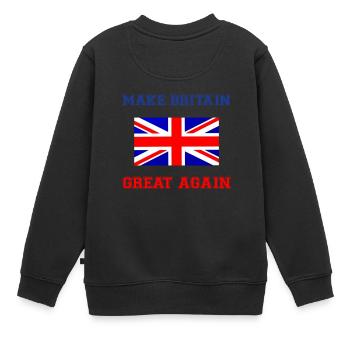 Rendez la Grande-Bretagne grande - Sweat Premium enfant bio - noir - Dos - AI Model Kid Female (0cm)