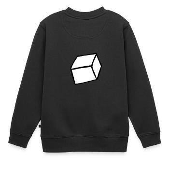 Zucker / Süße Kaffeedaten - Kinder Premium Organic Sweatshirt - Schwarz - Hinten - AI Model Kid Female (0cm)