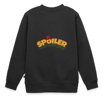 Spoiler Media Movie Fan Lustige Geschenkidee - Kinder Premium Organic Sweatshirt - Schwarz - Hinten - AI Model Kid Female (0cm)