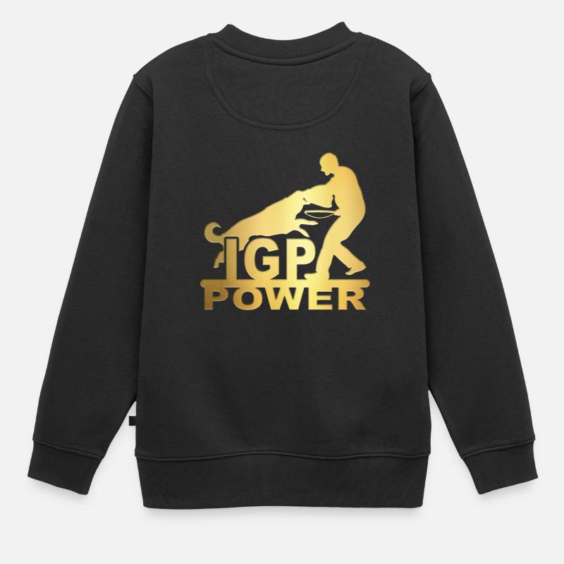 IPG Gold - Kinder Premium Organic Sweatshirt - Schwarz