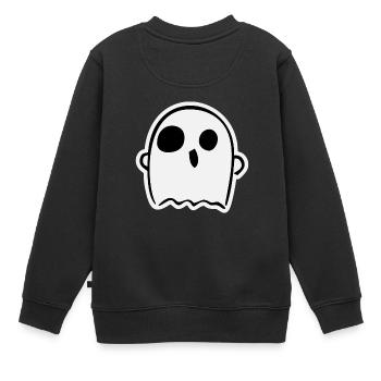 Fantôme mignon - Sweat Premium enfant bio - noir - Dos - AI Model Kid Female (0cm)