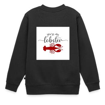 Hummer Hals Gamasche Du bist mein Hummer Hals Gator - Kinder Premium Organic Sweatshirt - Schwarz - Hinten - AI Model Kid Female (0cm)
