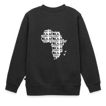 Afrika ist kein Land - Kinder Premium Organic Sweatshirt - Schwarz - Hinten - AI Model Kid Female (0cm)