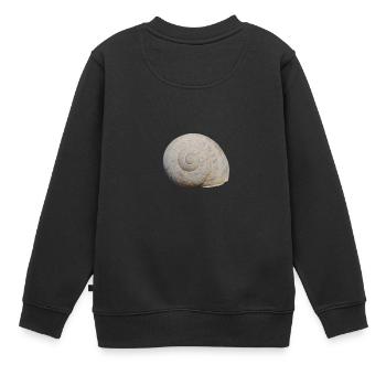 Schnecke - Kinder Premium Organic Sweatshirt - Schwarz - Hinten - AI Model Kid Female (0cm)