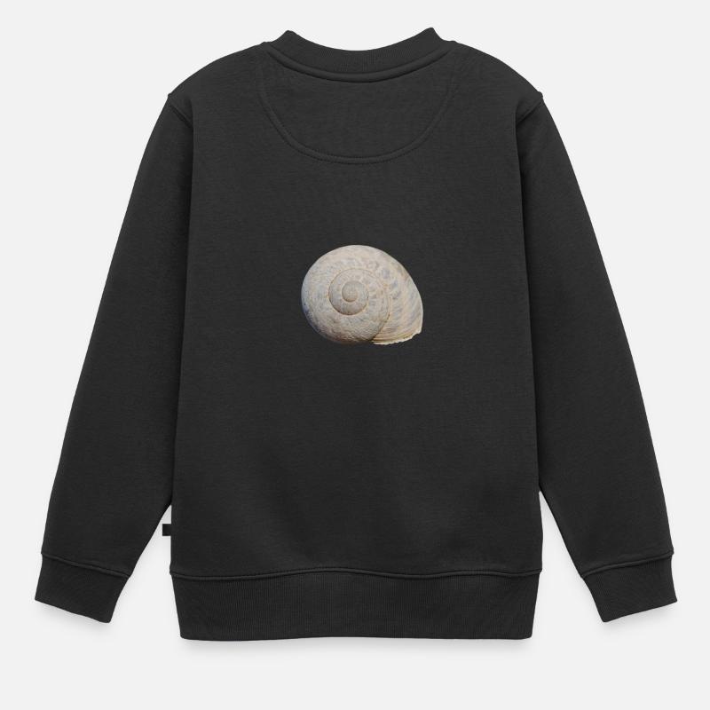 Schnecke - Kinder Premium Organic Sweatshirt - Schwarz